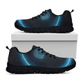 Blue Aries Zodiac Sign Print Black Running Shoes