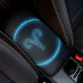 Blue Aries Zodiac Sign Print Car Center Console Cover