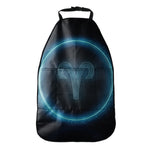 Blue Aries Zodiac Sign Print Car Seat Organizers