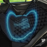 Blue Aries Zodiac Sign Print Pet Car Back Seat Cover