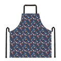 Blue Axolotl Pattern Print Apron
