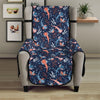 Blue Axolotl Pattern Print Armchair Protector