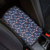 Blue Axolotl Pattern Print Car Center Console Cover