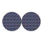 Blue Axolotl Pattern Print Car Coasters