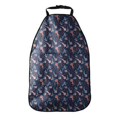 Blue Axolotl Pattern Print Car Seat Organizers