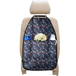 Blue Axolotl Pattern Print Car Seat Organizers