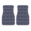 Blue Axolotl Pattern Print Front Car Floor Mats