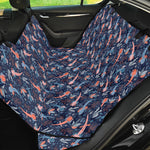 Blue Axolotl Pattern Print Pet Car Back Seat Cover