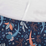 Blue Axolotl Pattern Print Sofa Cover