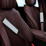 Blue Bacon Pattern Print Car Seat Belt Covers