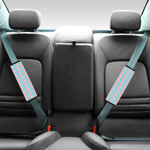 Blue Bacon Pattern Print Car Seat Belt Covers