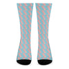 Blue Bacon Pattern Print Crew Socks