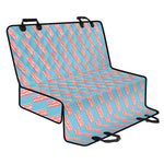 Blue Bacon Pattern Print Pet Car Back Seat Cover