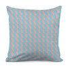 Blue Bacon Pattern Print Pillow Cover