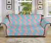 Blue Bacon Pattern Print Sofa Protector