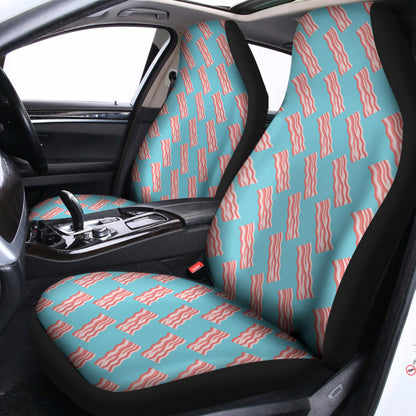 Blue Bacon Pattern Print Universal Fit Car Seat Covers