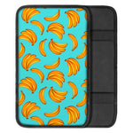 Blue Banana Pattern Print Car Center Console Cover