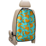 Blue Banana Pattern Print Car Seat Organizers