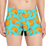 Blue Banana Pattern Print Men's Boxer Briefs