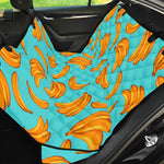 Blue Banana Pattern Print Pet Car Back Seat Cover