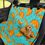 Blue Banana Pattern Print Pet Car Back Seat Cover