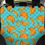 Blue Banana Pattern Print Pet Car Back Seat Cover