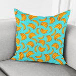 Blue Banana Pattern Print Pillow Cover