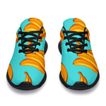 Blue Banana Pattern Print Sport Shoes GearFrost