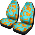 Blue Banana Pattern Print Universal Fit Car Seat Covers