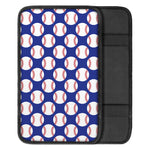 Blue Baseball Pattern Print Car Center Console Cover