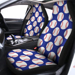 Blue Baseball Pattern Print Universal Fit Car Seat Covers