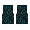Blue Bitcoin Pattern Print Front Car Floor Mats