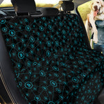 Blue Bitcoin Pattern Print Pet Car Back Seat Cover