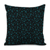 Blue Bitcoin Pattern Print Pillow Cover