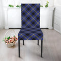 Blue Black And Yellow Plaid Print Dining Chair Slipcover