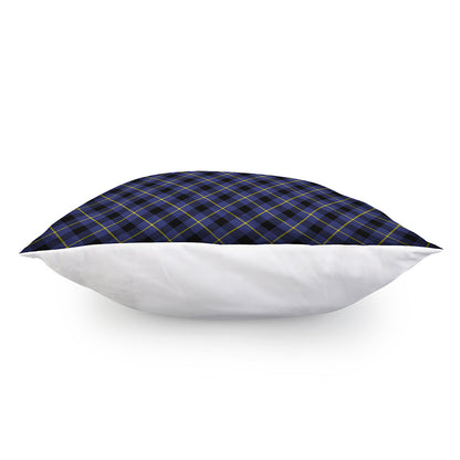 Blue Black And Yellow Plaid Print Pillow Cover
