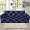 Blue Black And Yellow Plaid Print Sofa Slipcover