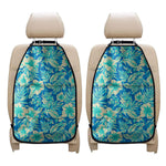 Blue Blossom Tropical Pattern Print Car Seat Organizers