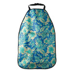 Blue Blossom Tropical Pattern Print Car Seat Organizers