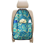Blue Blossom Tropical Pattern Print Car Seat Organizers