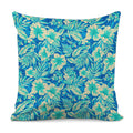 Blue Blossom Tropical Pattern Print Pillow Cover