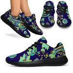 Blue Bohemian Paisley Pattern Print Sport Shoes GearFrost