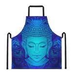 Blue Buddha Print Apron