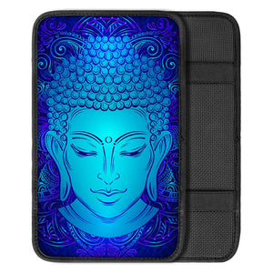 Blue Buddha Print Car Center Console Cover