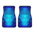 Blue Buddha Print Front Car Floor Mats