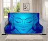 Blue Buddha Print Futon Protector