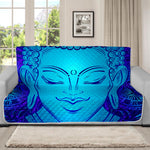 Blue Buddha Print Futon Protector