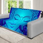 Blue Buddha Print Futon Protector