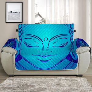 Blue Buddha Print Half Sofa Protector