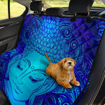 Blue Buddha Print Pet Car Back Seat Cover